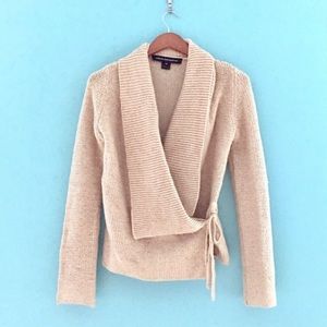 French Connector Wrap Sweater